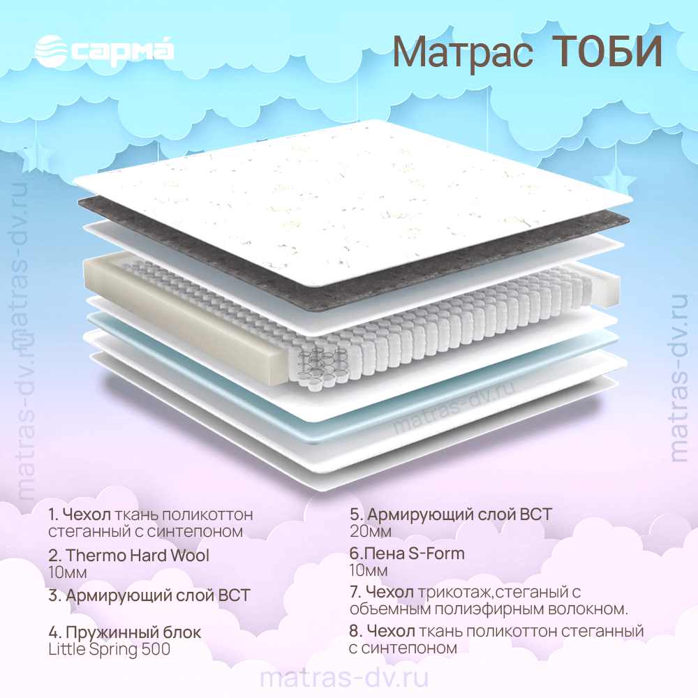 Детский матрас SARMA «Тоби», фото 2