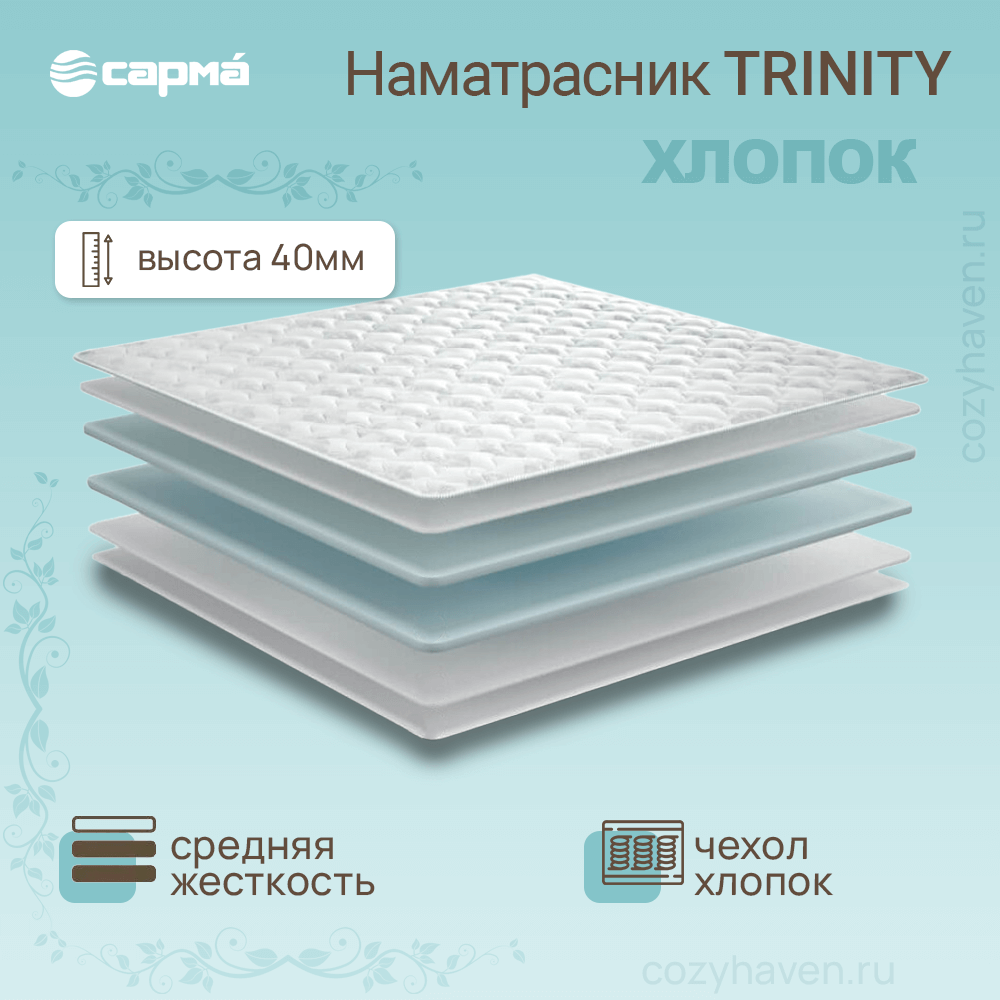 Наматрасник Тrinity (хлопковый чехол), фото 1